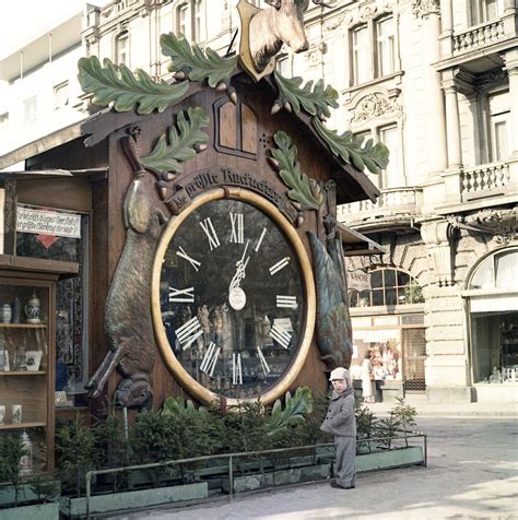 The Original Biggest Cuckoo Clock In Wiesbaden1958 Die Größte