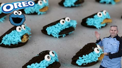 How To Make Cookie Monster Cookies Using Oreos Youtube