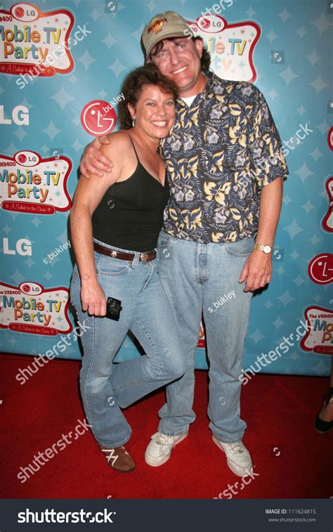 Erin Moran And Husband Steven At The Lg Mobile Phone Mobile Tv Party