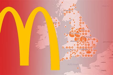 This Map Of Every Mcdonalds Restaurant Reveals The Uks Maccy D
