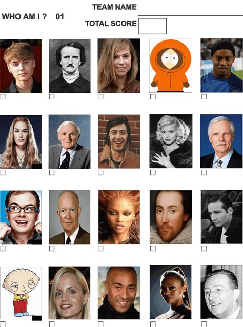 Celebrity Picture Quiz Questions And Answers Printable