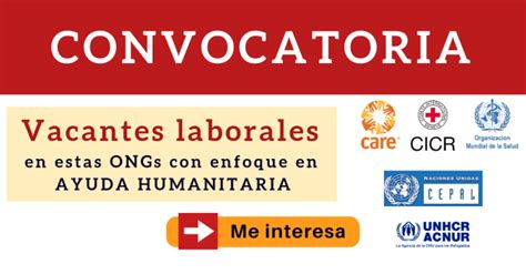 5 Ong Internacionales Con Anuncios De Trabajo En Ayuda Humanitaria