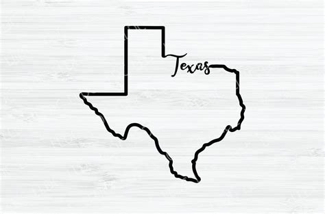 Texas Outline Svg Texas Cursive Svg Texas Vector File Texas Etsy