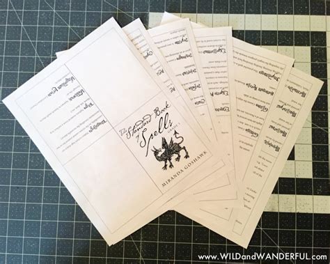 © © all rights reserved. DIY Harry Potter Spellbook + Printable
