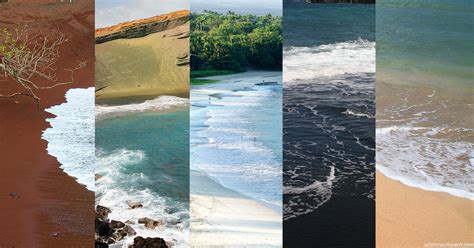 Different Colored Beaches