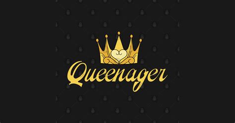 Gold Queenager Queen Ager Dramatic Queen Teenager Queenager Hoodie