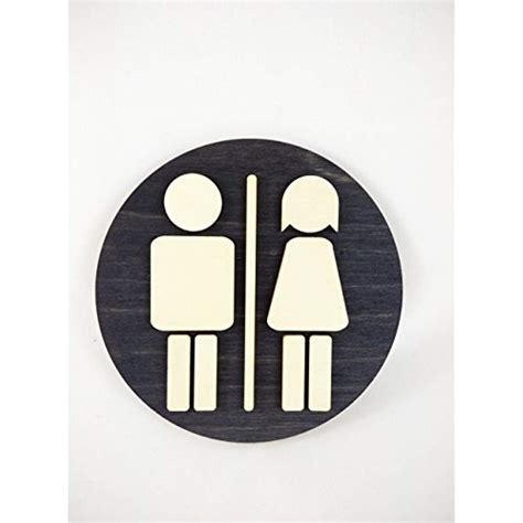 round toilet door sign wc sign restroom door sign toilet decor toilet plate toilet plaque