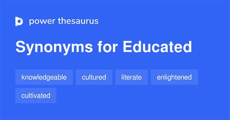 Educated Synonyms 989 Words And Phrases For Educated