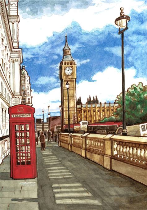 Big Ben Painting By Archie Sotak Saatchi Art