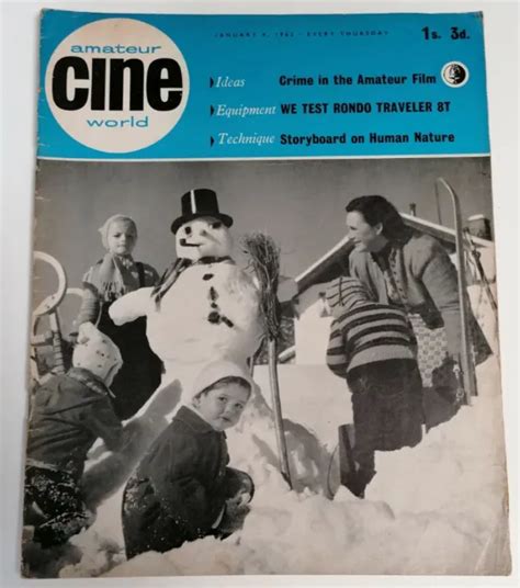 Magazine Vintage Amateur Cine World Film Making Magazine Date Jan 4th 1962 427 Picclick