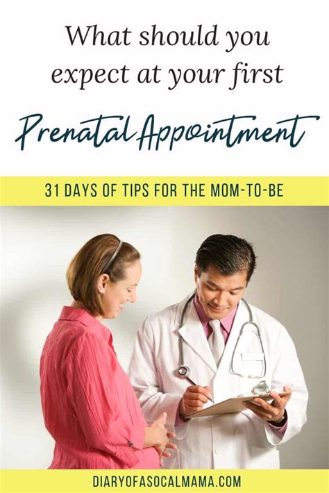 What To Expect At Your First Prenatal Appointment Diary Of A So Cal Mama