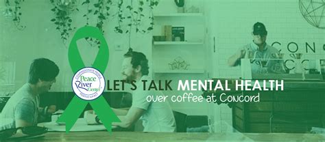 Lets Talk Mental Health Concord Coffee Event Peace River Center