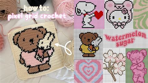 How To Crochet ANY Pixel Grid With 100 FREE Designs Beginner