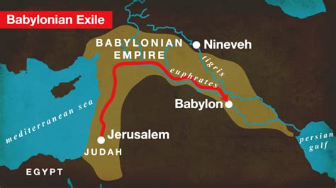 Map Of Return Of Israel After Captivity Best Map Of Middle Earth