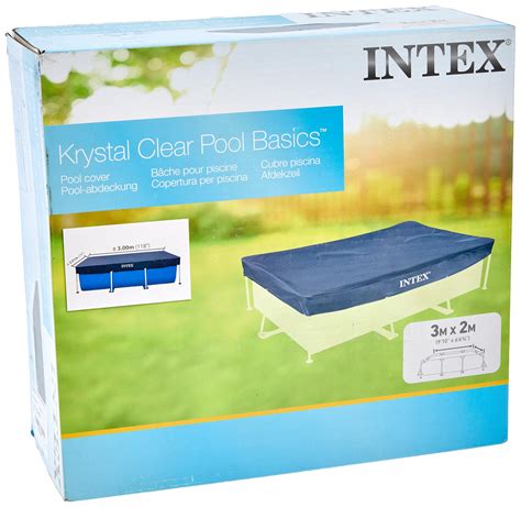 Buy Intex Rectangular Pool Cover 28038 Navy Blue Online At