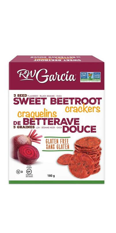 Buy R W Garcia Organic 3 Seed Sweet Beet Crackers At Well Ca Free Shipping 35 In Canada