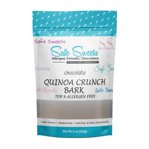 Chocolate Quinoa Crunch Bark Safe Sweets Llc