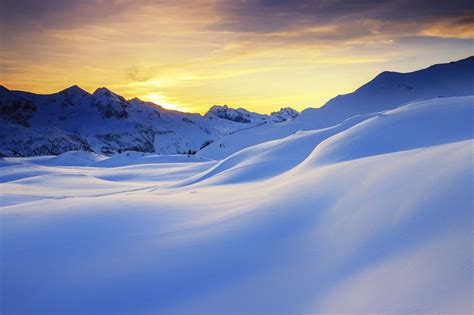 Sunset In The Mountains In The Alps Mountains Alps Landscape Scenery