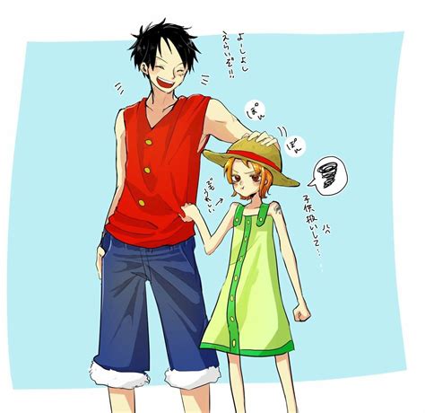 あじ On Twitter Luffy X Nami One Piece Luffy One Piece Anime