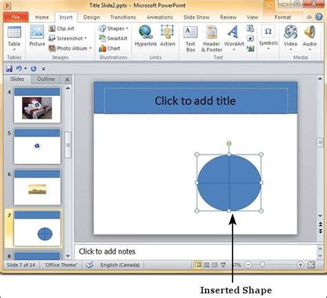 Powerpoint Adding Shapes To Slide In Powerpoint Tutorial Desk