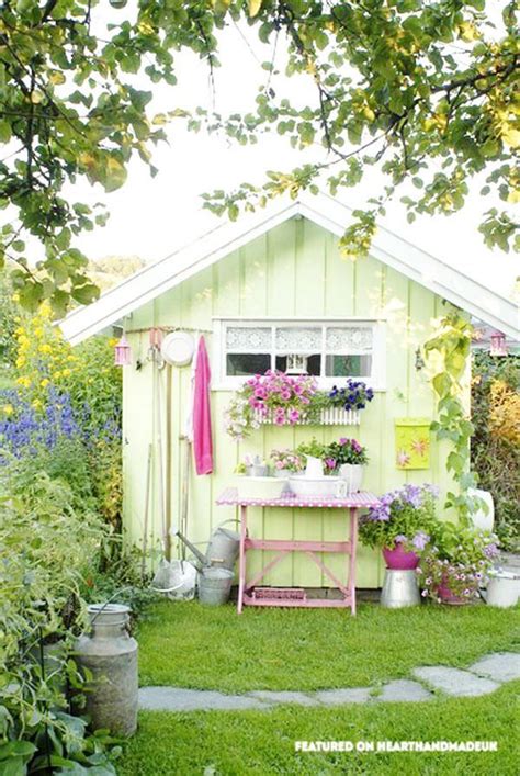 Who Else Wants A Pretty Pastel Shed Shed Colours Shed Shabby Chic
