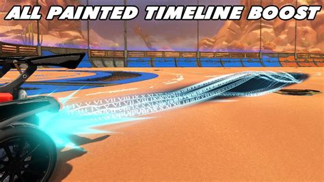All Painted Timeline Boost Rocket League Showcase Youtube