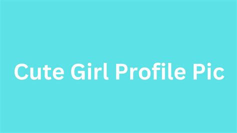 Cute Girl Profile Pic 2023 For Facebook And Instagram