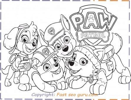 So many printable paw patrol coloring sheets featuring. Free Printable #pawpatrol Patrol Everest Rubble #chase Coloring Pages for kids. paw pa… | Paw ...