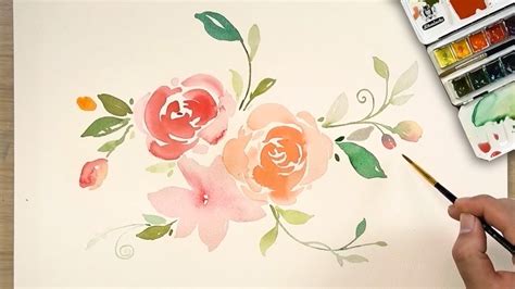 How To Paint A Rose In Watercolor Jay Lee Youtube