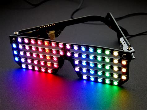rgb shades kit hackable led glasses macetech electronics store