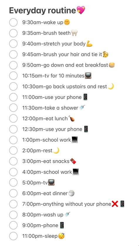 My Everyday Routine School Routine For Teens Morning Routine