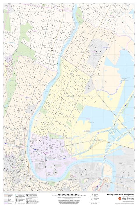 Kearny Town Nj Map