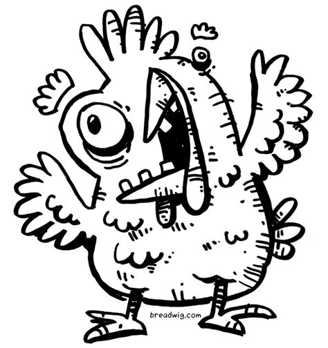Funny Chicken Drawing At Getdrawings Free Download