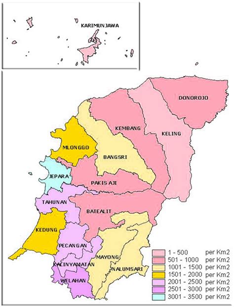 Peta Jepara Lengkap 15 Kecamatan Pinhome