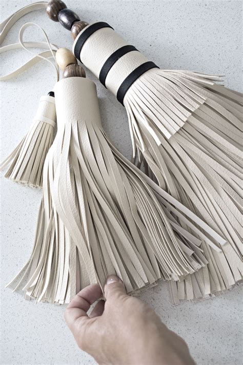 Giant Leather Tassel Made From Old Sofa Cuckoo4design Tassels Diy