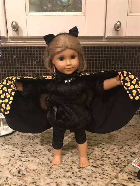 American Girl Doll Look Alike Comes With Cat Halloween Costume Left