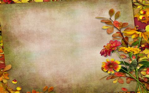 Autumn Flowers Desktop Wallpaper Wallpapersafari