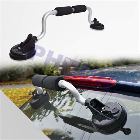 Fold Up Car Roof Rack Kayak Roller Canoe Sup Carrier Strong Suction Cup