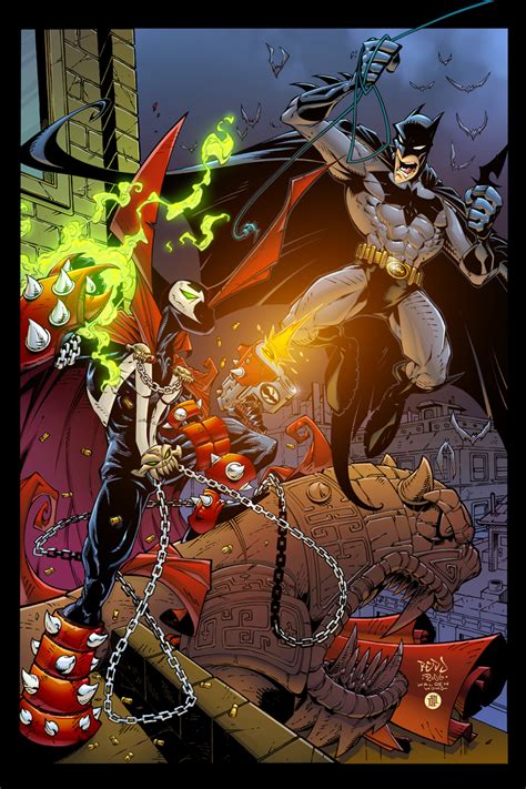 Spawn Vs Batman By Alonsoespinoza On Deviantart