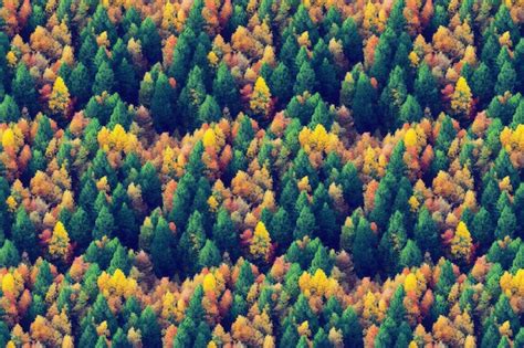 Premium Photo From Above Autumn Trees Background