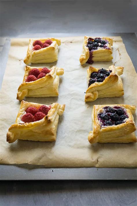 Berry And Cream Cheese Puff Pastries Step By Step Photos
