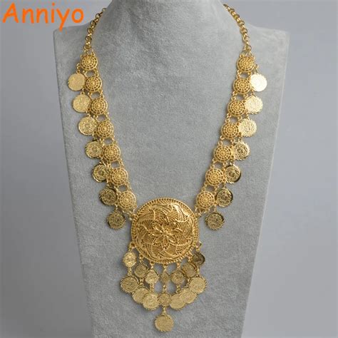 Buy Anniyo 84cm33 Indubai Coin Length Necklaces For