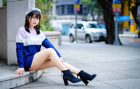 Wallpaper Look Girl Legs Asian Cutie Images For
