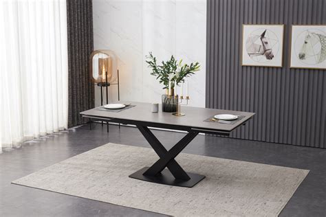 Extending Dining Table Grey Ceramic Tables And Chairs Teak Root