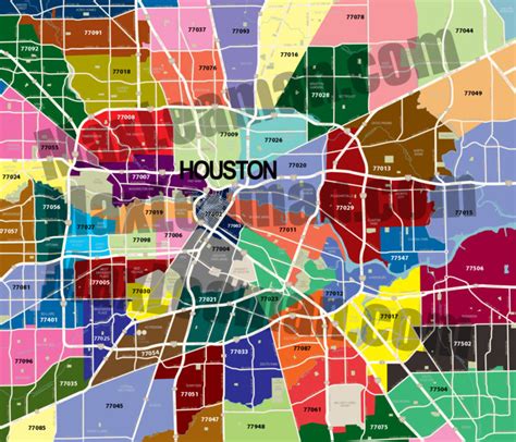 Houston Zipcode Map Free Zipcode Map Houston Zipcode Map