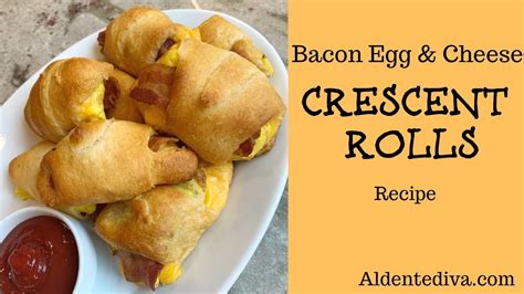 Bacon Egg Cheese Pillsbury Crescent Rolls Breakfast Recipe Youtube
