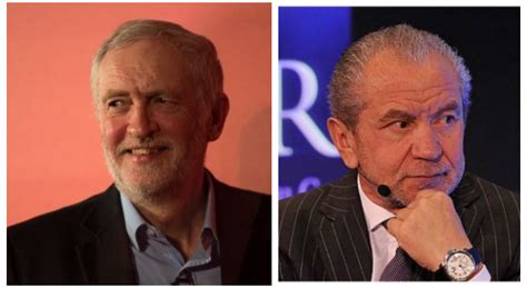 Lord Sugar Sparks Outrage By Tweeting Image Of Jeremy Corbyn With Adolf Hitler Uk