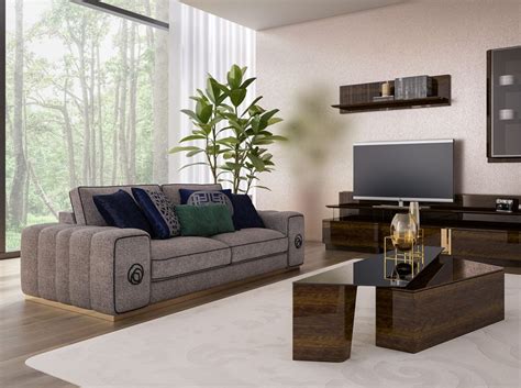 Auch die wohnlandschaft palermo u form von sofa dreams hat ein solchen klassiker. Casa Padrino Luxus Wohnzimmer Sofa Grau / Schwarz / Gold ...