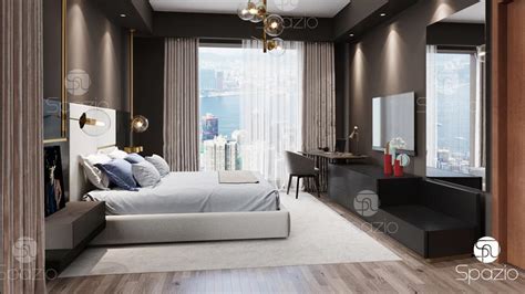 1 bedroom apartment interior design. Luxury Master bedroom interior design in Dubai | 2020 | Spazio