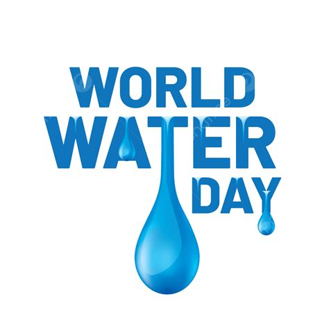 World Water Day Vector Design Images World Water Day Typography Art Water Day Water